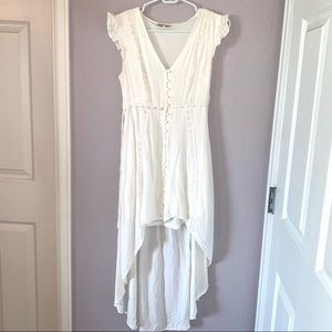 White Charlotte Russe High-Low Dress